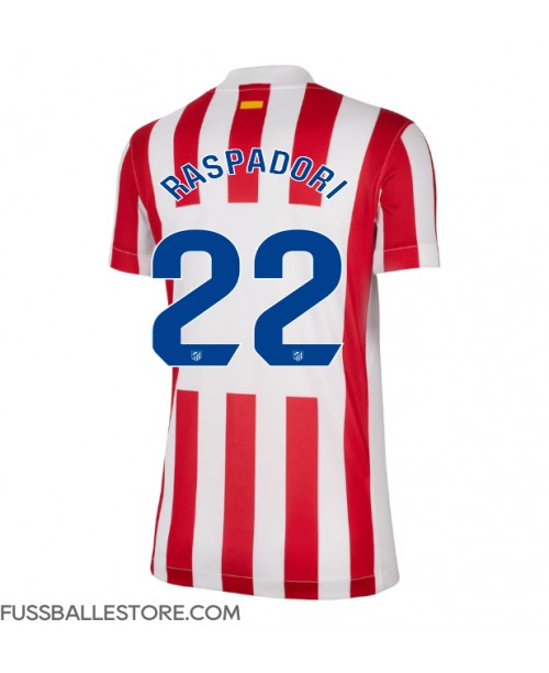 Günstige Atletico Madrid Giacomo Raspadori #22 Heimtrikot Damen 2025-26 Kurzarm Günstige Atletico Madrid Giacomo Raspadori #22 Heimtrikot Damen 2025-26 Kurzarm
